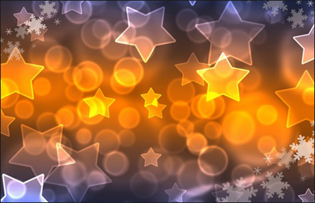 leuchtende Sterne als Dekoration an Weihnachten